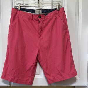 JACHS Shorts Men’s Jetty Terra Cotta  Chino Flat Front Pockets #1102147